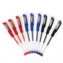 15pcs European Standard Neutral Carbon Office Pens 0.5mm Bullet Tip Red Blue Black Student Stationery Back To School - Pen - View 14