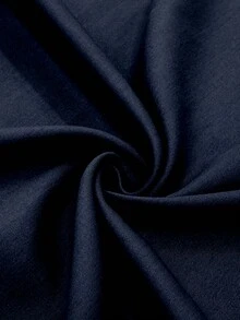 Jessfine Solid Color Collar Linen Blend Navy Blue Casual Jacket, Lightweight And Versatile For Spring/Summer - Navy Blue - View 6