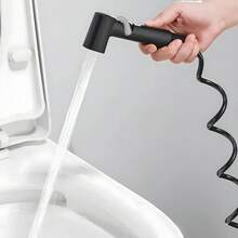Square Tip Small Spray Gun + Tape, Toilet Companion No-Press Spray Gun Faucet, Bathroom Bidet Sprayer, Pressurized Handheld Shower Head Water Gun, For Shower Use Only - Multicolor - View 8