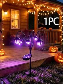 1pc Outdoor Solar Powered Retro Palace Lantern, 6 Warm LED Lights, Pathway Lighting, Garden Decor, Classical Ambiance, Suitable For Villa, Yard, Corridor, Holiday Party, Solar Charging, Chinese Palace Style Outdoor Lamp - Solar Lights - View 12