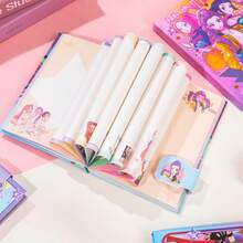 Hasbro - Witch Hunter Team Cartoon Anime Spiral Coil Notebook, 2D Character Print Coil Memo Pad, Lined Inner Pages Student Classroom Diary, Office Memo Writing Practice Notebook, Magnetic Clasp Cartoon Anime Colorful Pages Notebook 32K Magnetic Planner (Random Color & Style) - Multicolor - View 6