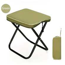 1pc Outdoor Pencil Case Folding Chair - Suitable For Portable Seats Like Camping, Fishing Stools, Travel, And Leisure - Khaki - View 4