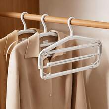 Telescopic Foldable Clothes Hanger, Multifunctional Large Size Drying Rack For Sheet, Quilt, Bath Towel & Mat, Space‑Saving Windproof Non‑Slip Laundry Hanger, Household Balcony Indoor Drying Accessory For Bedding, Blanket - View 6