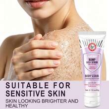 60g 10% AHA Body Scrub With Sea Salt, Coconut Shell Powder, Aloe Vera - Deep Exfoliation, Soft & Silky Skin, Brightens Dullness, Smooths Rough Texture - For Legs, Arms, Underarms & More, Suitable For Sensitive Skin - Lavender - View 5