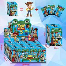 1pc Blind Box Figure, Collectible PVC Mystery Box Toy, 4-Inch Cartoon Character Figure Set, Woody Buzz Jessie Alien Forky Figures, Desktop Display Decor, Birthday Party Surprise Gift Box, Collectible Toy (Random Style) - Multicolor - View 3