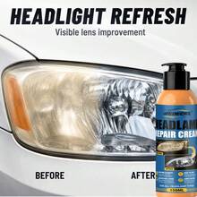 Headlight Restoration Paste - Removes Yellow Oxidation, Scratches, Fog And Haze, Headlights Become Bright Instantly - Suitable For Car Front And Rear Lights, Prevents Yellowing And Oxidation - Effective Refurbishment Solution - 150ml - View 7
