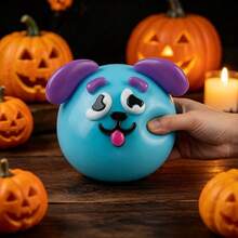 1pc Funny Dog Head Squishy Toy, Soft Rubber Squeeze Stress Relief Toy, Soft Slow Rebound Stress Relief, Anxiety Relief, Fingertip Toy, Stress Relief Toy, Easter Gift, Halloween Gift, Christmas Gift, Party Gift, Squishy, Squishy Toys, Squishy Stress Toy, Dumpling Squishy - Multicolor - View 3