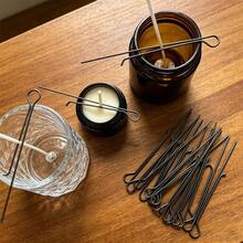 50PCS Scented Candle Wick Fixing Tool Candle Holder Clip Suitable For Stabilizing Wick Position Soy Wax Jelly Wax Handmade Accessories Scented DIY Enthusiasts Handmade Bloggers - 50 PCS - View 5
