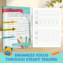Pen Control Skill Builder Workbook With Targeted Practice For Handwriting Readiness, Engage In Line Tracing, Maze Solving And Shape Copying Exercises To Improve Drawing Accuracy And Handwriting Foundation, Great Tool For Home And School - Grip Control - View 9