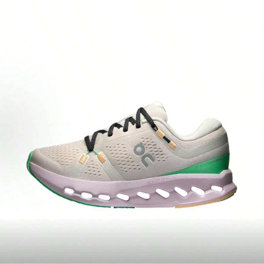 On Running Women Running Shoes - 米白色香芋紫 - 查看 1