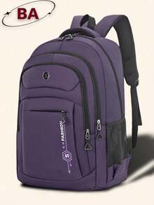 Mochila de mujer de nailon con estampado de letras y múltiples compartimentos, apta para portátil de 15.6 pulgadas, bolsa escolar ligera de estudiante con múltiples bolsillos, bolsa multifuncional para desplazamientos, bolsa de viaje de gran capacidad, adecuada para estudiantes, estudiantes de secundaria, estudiantes de bachillerato, enfermeras, maestros, profesionales de negocios, viajes, trabajo, compras, citas, senderismo, entrenamiento, trabajo, regalo de cumpleaños, regalo de vacaciones - Multicolor - Ver 13