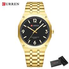 Jam Tangan Pria CURREN Fashion Quartz Tahan Air dengan Jarum Bercahaya dan Tali Stainless Steel - MultiWarna - View 13