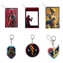 Mesuca 1 Set Marvel Deadpool & Wolverine Theme Hanging Decor Accessories, Multiple Designs Available, Smooth Acrylic Lightweight Portable Hanging Ornaments, Suitable For Suitcases, Backpacks - View 1