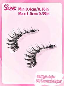 2 Pairs Of Magnetic False Eyelash Sets, Natural And Realistic, Magnetic Paste, No Glue, Light And Reusable, With Eyelash Curler, Easy To Wear - View 7