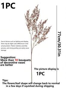 1件/5件裝 人造植絨薰衣草花束 塑膠仿真花 DIY 家居戶外花園客廳臥室花瓶裝飾 婚禮裝飾新娘花束材料（收到時可能略有異味，建議使用前先通風） - 咖啡色 - 查看 2