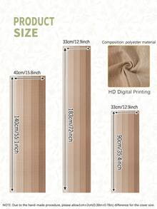 1pc, Faux Linen Material Table Runner, Modern Living Room Dining Tablecloth Mat, Dry Cleanable, Washable, Suitable For Kitchen Dining Table Party Wedding Decoration Linen Vintage, Suitable For Entryway, Family Gathering, Coffee Table, Living Room - Light Camel Brown - View 3