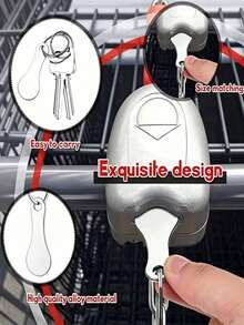 6pcs Stainless Steel Supermarket Shopping Cart Tokens Keychain, Anti-Loss Design, Simple Practical & Fun, Available In 3pcs/1pc Set, Suitable For Supermarket, Outdoor Activities, Car Keys - Multicolor - View 7
