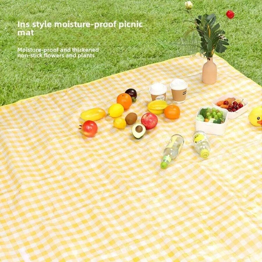 Outdoor Camping Blanket, Waterproof Picnic Mat, Portable Lightweight Foldable Durable Multifunctional Seat Cushion, Essential For Spring And Summer Picnics, Camping, Hiking, And Outdoor Adventures. - B - View 1