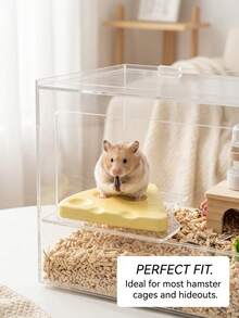 倉鼠陶瓷冷卻墊 小動物用 可愛餅乾與起司造型 夏季消暑冷卻石 適用於侏儒倉鼠 倉鼠籠配件 12cm X 12cm / 15.8cm X 13.5cm - 彩色 - 查看 12