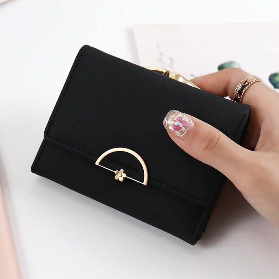 Women Wallet & Check Holder - Black - View 1