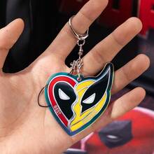 Mesuca 1 Set Marvel Deadpool & Wolverine Theme Hanging Decor Accessories, Multiple Designs Available, Smooth Acrylic Lightweight Portable Hanging Ornaments, Suitable For Suitcases, Backpacks - View 10