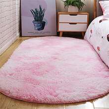 1pc Soft & Fluffy Luxury Long Pile Carpet - Plush, Non-Slip, Machine Washable, Non-Fading, Soft Touch, Suitable For Living Room, Bedroom, Home Decor, Room Decor, Decorative Rug, Floor Covering! - Baby Pink - View 2