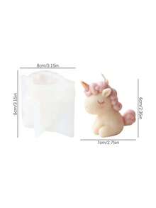 Resin Silicone Mold, Unicorn Shaped Candle Silicone Mold, Animal Unicorn Element Design, Multi-Purpose Casting Mold For Aromatherapy Candles, Handmade Soap, Epoxy Resin, Plaster, Easy Release DIY Craft Mold - Unicorn Mold - View 2