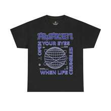 Your Eyes T-Shirt: Motivational Graphic Tee - 黑色 - 查看 2