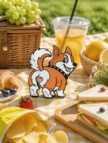 2pcs Corgi Butt Shaped Bread Clips And Snack Clips, 2D Flat Corgi Shaped Plastic Bag Clips, Lightweight Kitchen Storage Accessories, Suitable For Bread, Snacks, Pantry Decor, Pet Lover Gift, Corgi Themed Home Decor - View 9