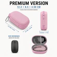 1pc Shockproof Portable Wireless Mouse Protective Case/Cover, Multi-Functional Data Cable And Digital Accessories Storage Box/Bag, Suitable For Mouse, Power Bank/Plug, Travel Tech Storage Bag, Laptop Accessories, Office Essentials, College Supplies, Back To School - Multicolor - View 6