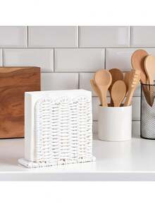 Wavy Edge Napkin Holder, Suitable For Dining Table Home Farmhouse Decor, Standing Paper Towel Dispenser, Suitable For Restaurant Kitchen Countertop - Multicolor - View 5