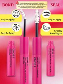 DIY Eyelash Extension Kit (Includes 600 Clusters Option), D Curl, Covers 80D To 200D Multiple Sizes; Kit Includes Eyelash Adhesive And Setting Liquid, Application Tools And Tweezers, Suitable For DIY Creating Exquisite Eyelash Makeup - Multicolor - View 6