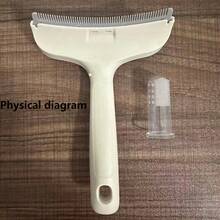 1pc Horse Grooming Brush + 1pc Horse Toothbrush Finger Sleeve, Suitable For Horses And Ponies, Heavy Duty Winter Fur Cleaning Tool With Ergonomic Handle, Professional Stable Grooming Comb, Suitable For Livestock, Horse Riding Equipment Dehairing Brush - A - View 11
