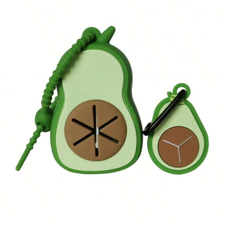 Avocado Dog Waste Bag Dispenser, Cute Poop Bag Holder, Portable Pet Poop Pick-Up Tool, Bag Dispenser For Dog Walking Essentials - View 1