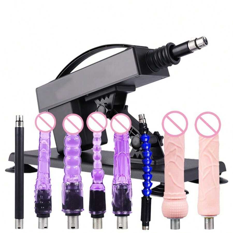 Sex Machine Love Machine Sex Machine With Suction Cup Adapter,Automatic Dildo Machine Thrusting Machine With 3 XLR Connector,Sex Machine Couple Sex Toys 8 Attachments For Male And Female - US A Type Plug(110-127V) - View 1