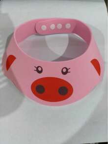 Adjustable Cartoon Waterproof Shower Cap, Baby Shampoo Bath Cap, Portable Shower Cap, Sun Hat, Cute Frog And Pig Design - High Quality Ear Protection, Multiple Colors Available (Green, Pink, Yellow) - Essential Shower Cap, Bathroom Accessory, Fun Design, Comfortable Fit (EVA Material) - Multicolor - View 9