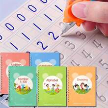 6pcs (1 Empty Pen Holder And 5 Magic Ink Cartridges) Magic Pen And Magic Copy Pen Ink Cartridges, Disappearing Ink Pen With Writing Training Function, Grooved Disappearing Ink Pen For Books, Drawing Book Material - 1 Pen With 5 Refills - View 4