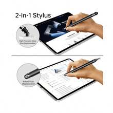2-In-1 Stylus Pen High Sensitivity Disc Tip Rubber Tip Touch Pencil Compatible With Apple Android Tablet Phone - View 4