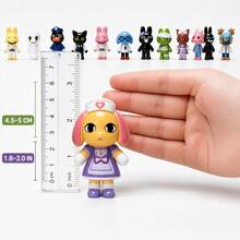 24pcs Animal Hospital Action Figure Set, Game-Inspired Character Set, Suitable For Role Play, Display, Collection And Creative Fun, Perfect Gift For Fans Aged 6 And Above - Multicolor - View 6
