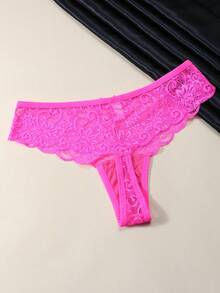 3pcs/Set Sexy Lace Thong Low Waist Panties For Women - Multicolor - View 6