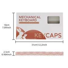 Bokawz Classic Reproduction SE Keycaps, Transparent, Dual-Color, Cherry Height, PC Material, Compatible With 6.25U Space 61 63 64 68 75 81 84 87 98 99 100 104 108 - View 10