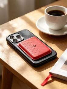 Women Magnetic Card Holder Red Card Pouch Portable High Quality For Daily Use ARMANI‑GIFT‑6 - Red - View 10
