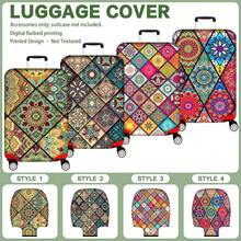 1PC, Flat Print Design, Print Design-No Texture, Only Accessories Sold, Luggage Protective Cover, Does Not Include The Luggage Shown In The Picture, Suitable For 20 To 30 Inch Luggage, Made Of Thickened High-Quality Fabric, Essential Accessory For Your Travel And Checked Luggage. - Multicolor - View 2