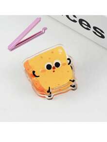 Cute Toast Acrylic Pp Bag Clips,Cute Toast Sealing Clips, Acrylic Snack Bag Clips, Reusable Photo Paper Clips For Kitchen Office Home Decoration - Multicolor - View 13
