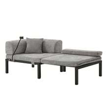 Solid Wood Folding Sofa Bed – Multifunctional Single Pull-Out Bed - LIGHT GREY - 淺灰色 - 查看 11