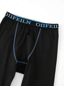 2pcs/Set Pakaian Dalam Termal Gradien Pria, Celana Panjang dan Celana Termal Gradien Pria, Set Hangat Gradien Musim Dingin, Pakaian Termal Pria - Navy Blue - View 8
