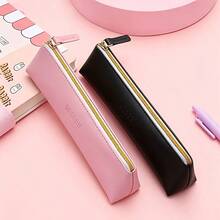 Pink + White Pencil Case - 2 Pcs Suitable For Students - Pink + White - 2 Pcs - View 12