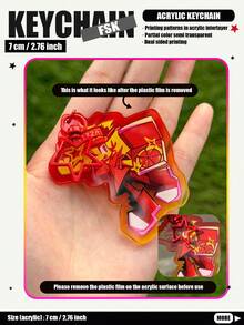 FSK, FORSAKE KEYCHAIN, 2D Acrylic Keychain, Forsaken, CooIkidd, 007n7, Guest1337, Bluudud, Two Time, Chance, Shedletsky, Elliot, Bag/Car Keychain Decoration - Acrylic - View 9
