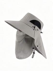 1pc Unisex Sun Protection Face Mask Hood Hat Neck Gaiter All-In-One UV Protection Cycling Cap Mask, Suitable For Daily Outings, Spring Trips And Travel - A - View 3