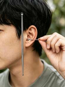 1pc Tonsil Stone Remover, Anti-Slip Design, Ergonomic Handle, Can Remove Tonsil Stones And Earwax, Durable Oral Care Tool, Practical Fashionable Sturdy, Personal Care Product, Portable Cleaner, Stainless Steel Material, Suitable For Home And Travel - Multicolor - View 8